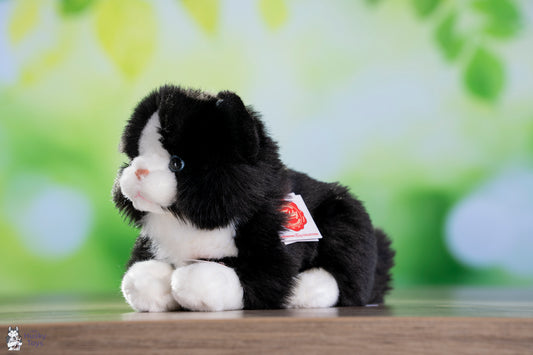 Teddy Hermann Black and White Cat Lying