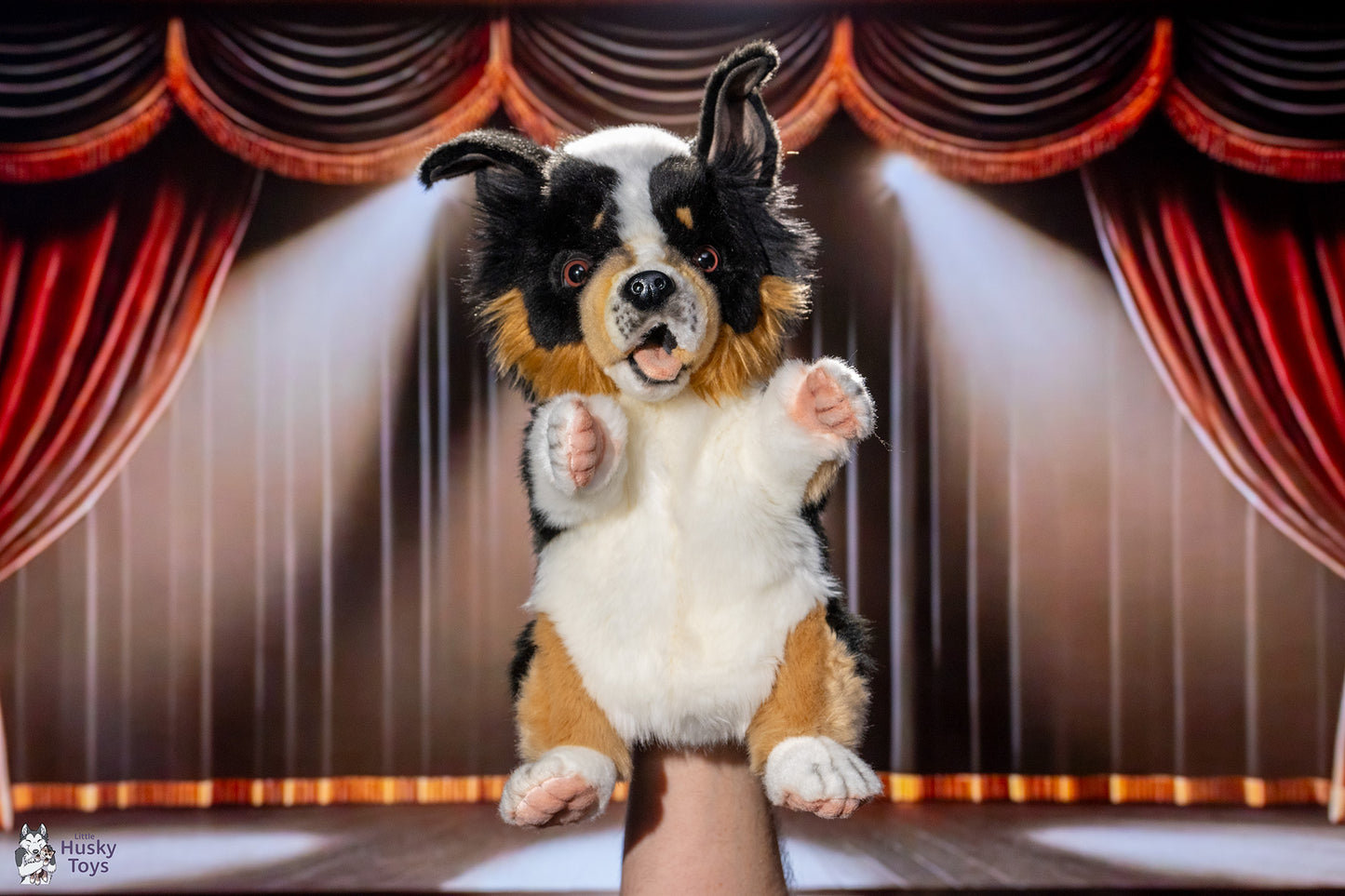 Hansa Creation Australian Kelpie Puppy Puppet