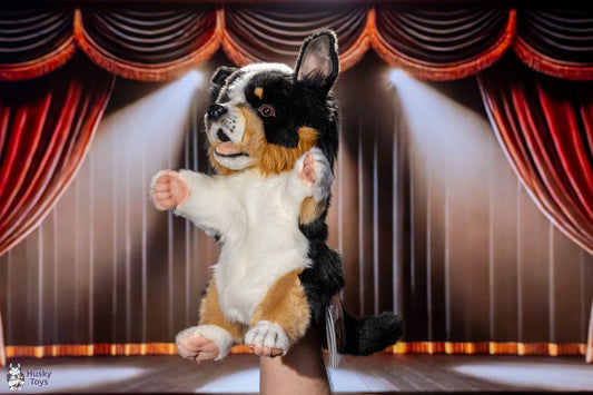 Hansa Creation Australian Kelpie Puppy Puppet