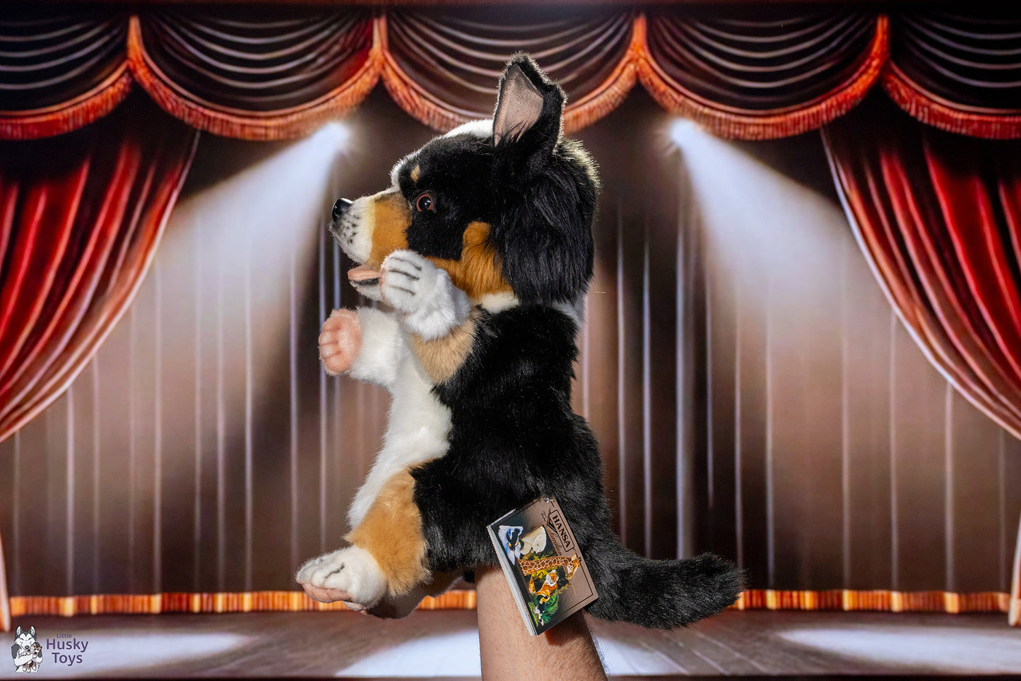 Hansa Creation Australian Kelpie Puppy Puppet