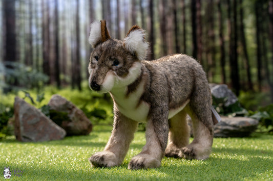 Hansa Creation Standing Wolf Pup