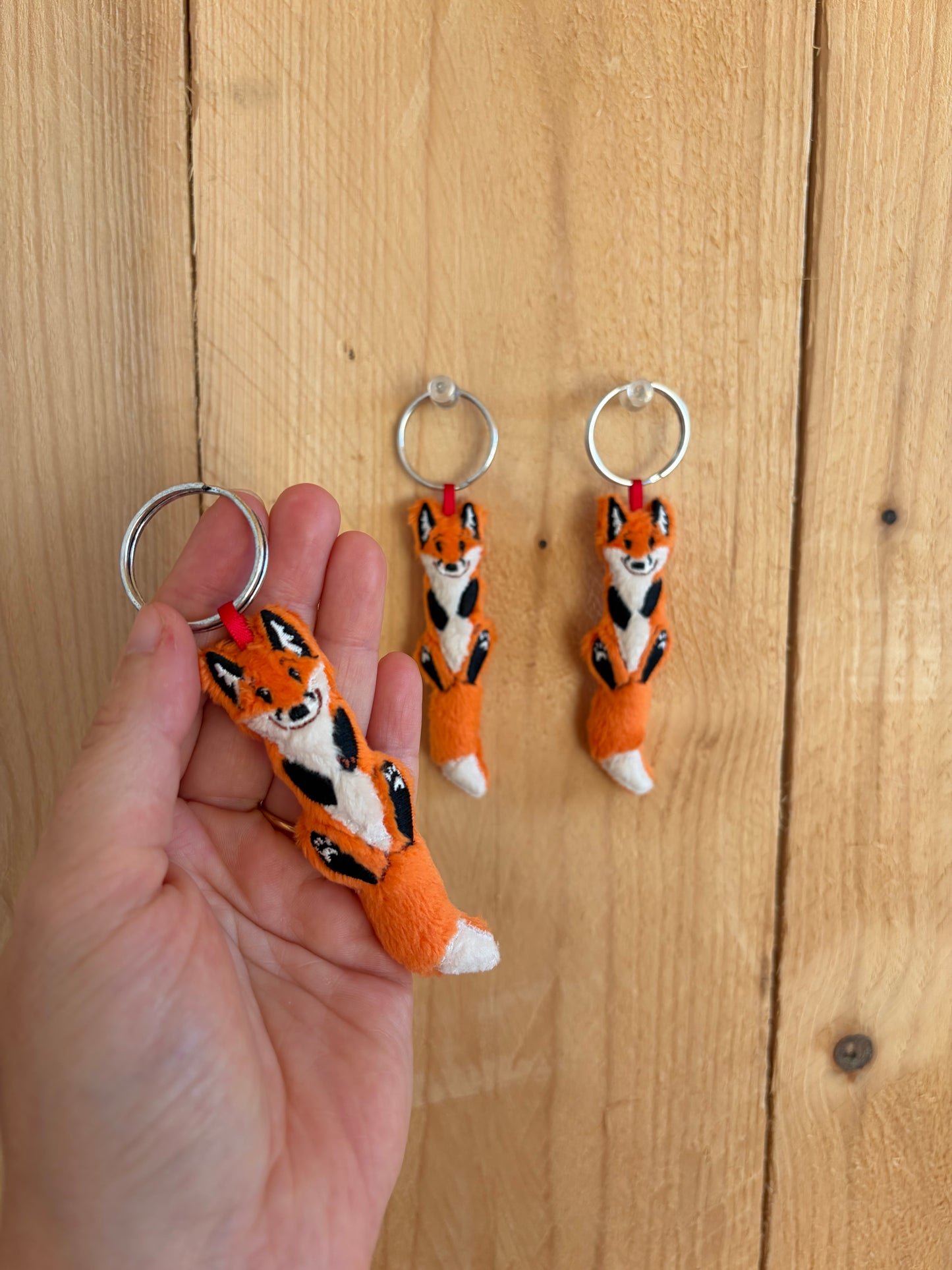 The Christmas Lady Fox Key Chain v1 Prototype