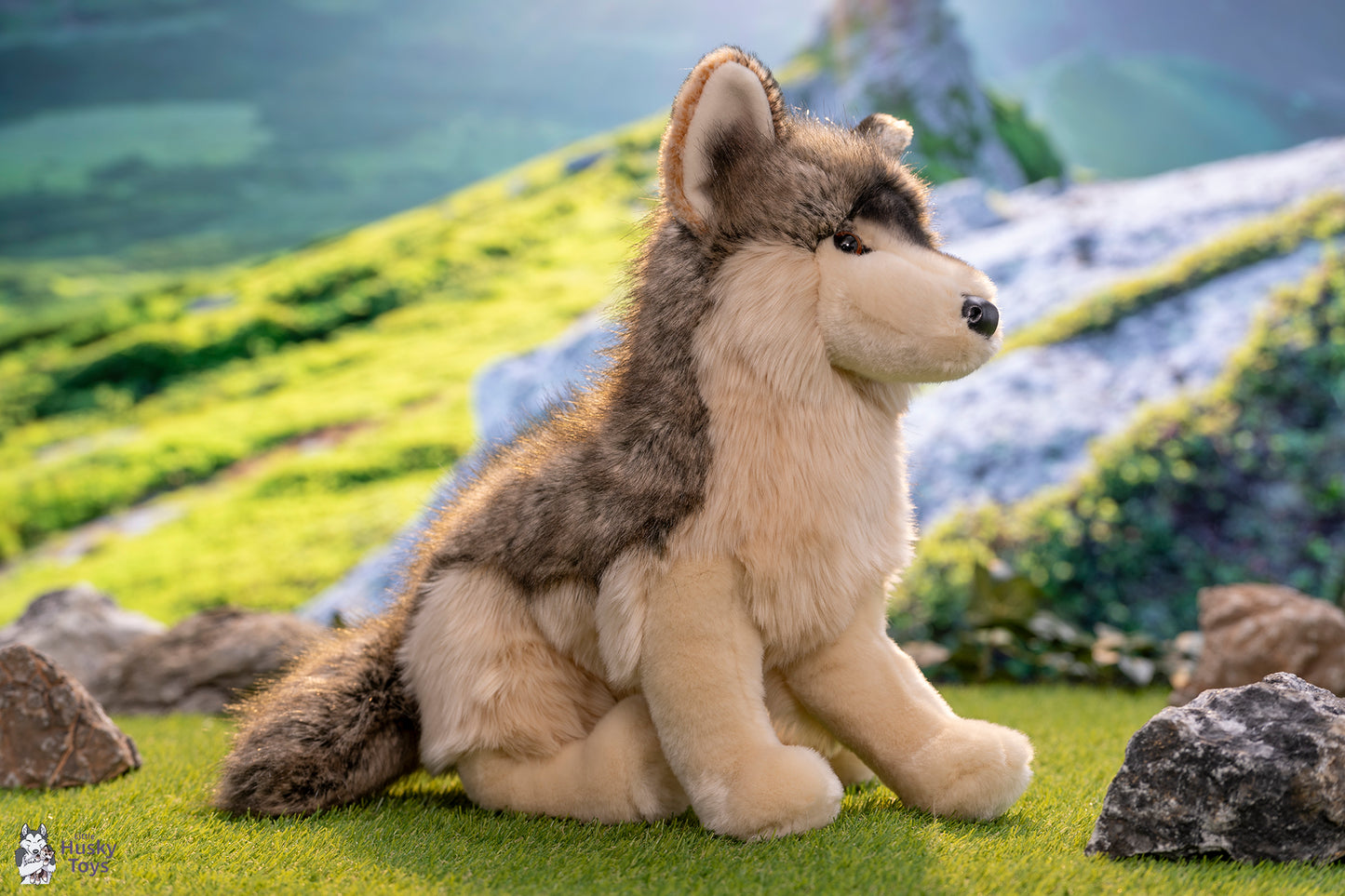 Douglas Cuddle Toys Smoke DLux Wolf