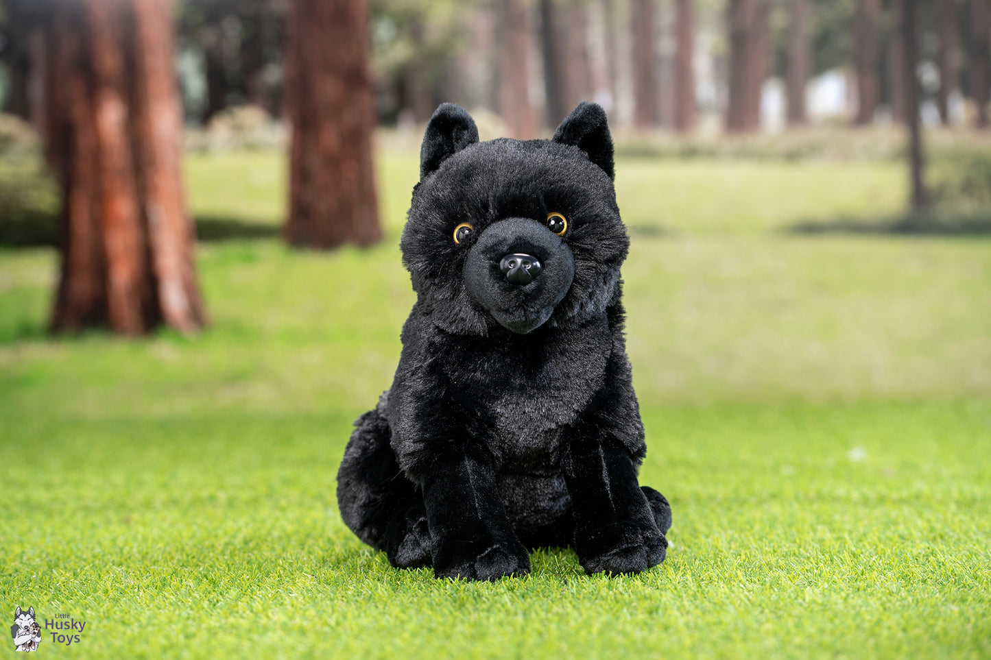 Wild Republic Cuddlekins Black Wolf