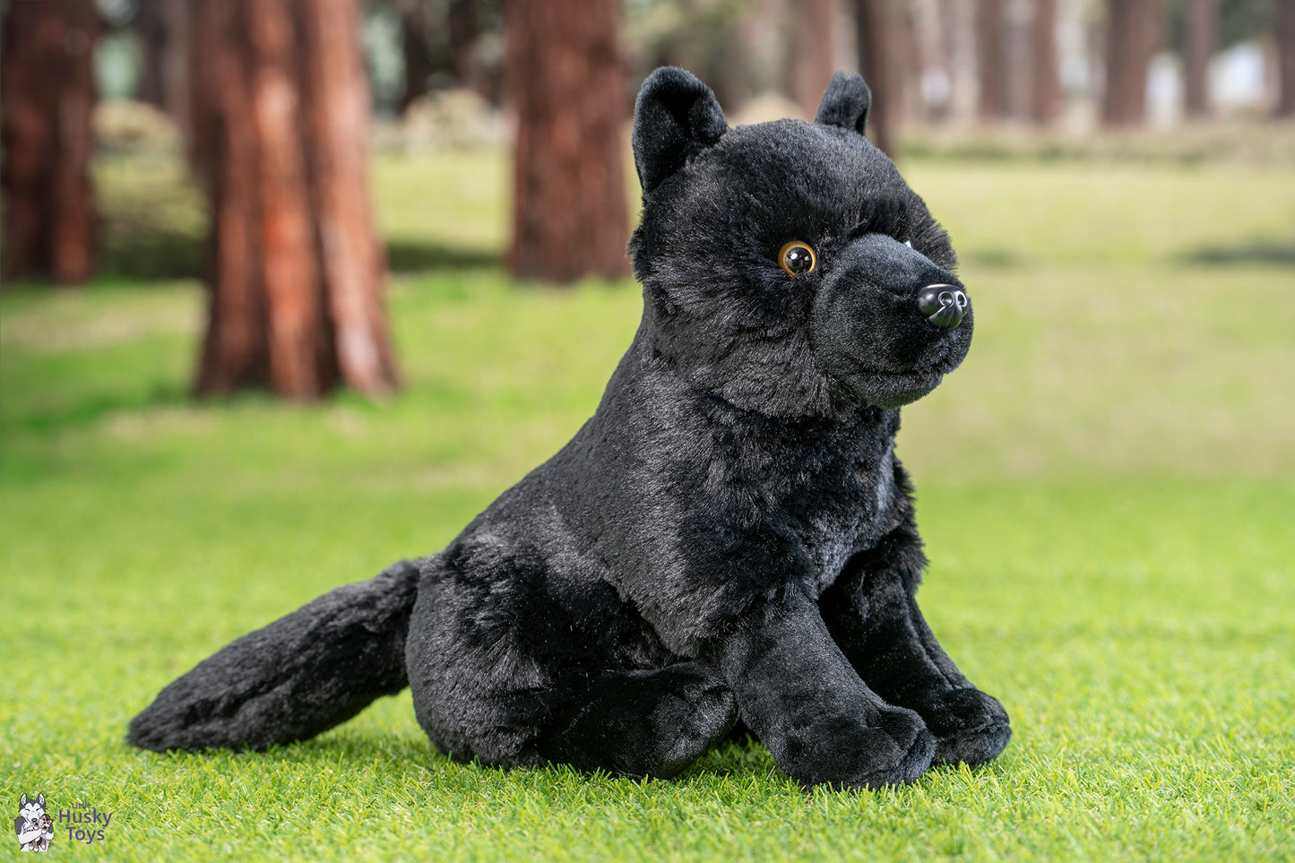 Wild Republic Cuddlekins Black Wolf