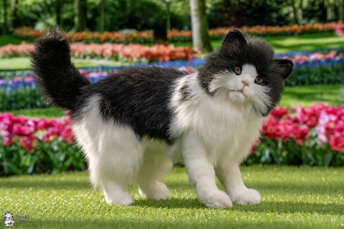 Hansa Creation Black and White Cat