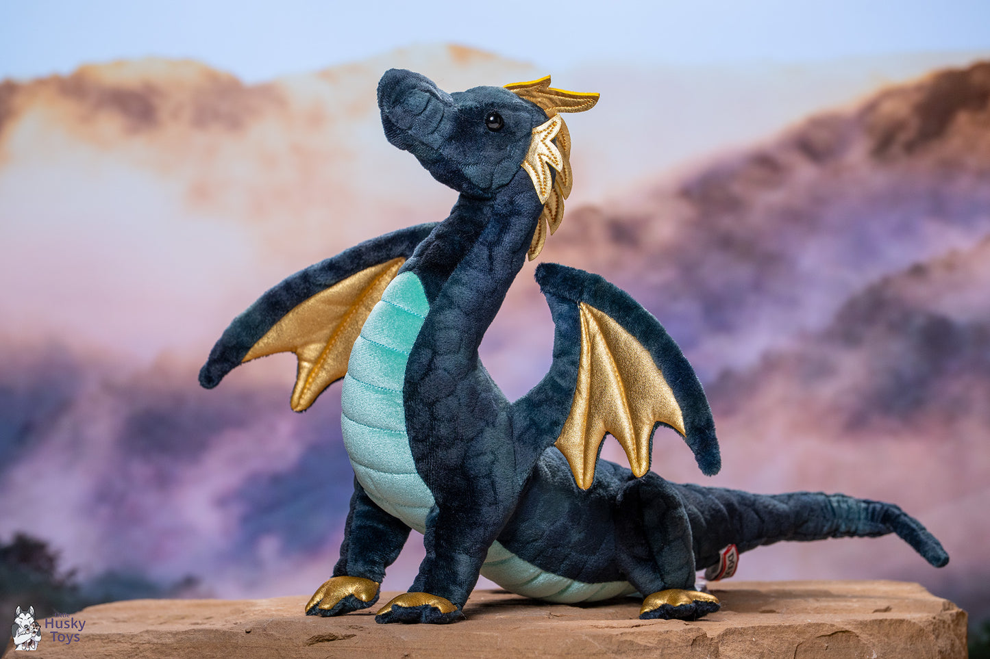 Douglas Cuddle Toys Aragon Navy Dragon
