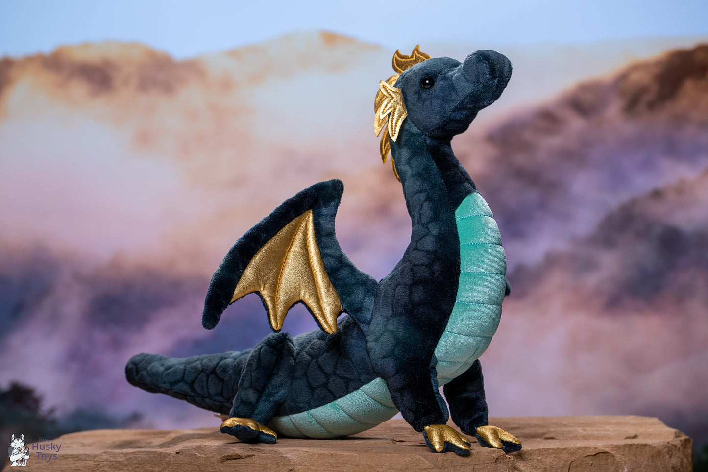 Douglas Cuddle Toys Aragon Navy Dragon