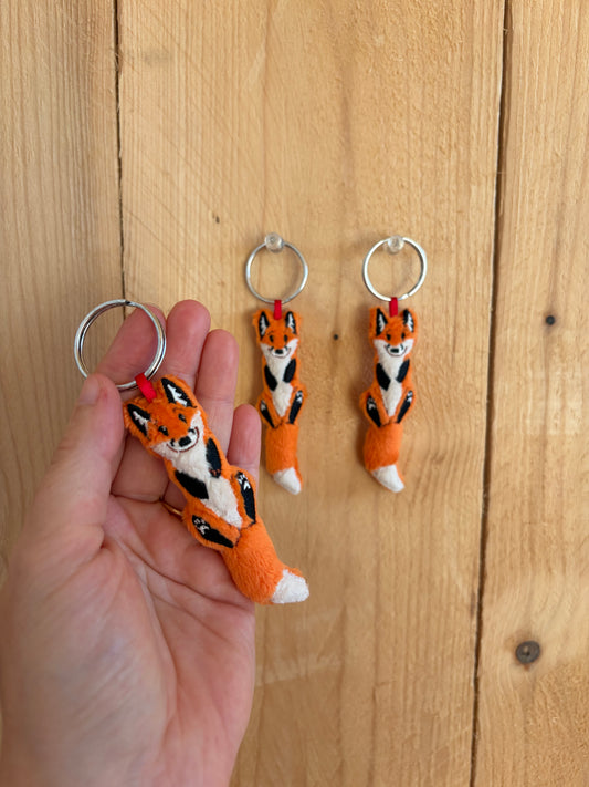 The Christmas Lady Fox Key Chain v1 Prototype