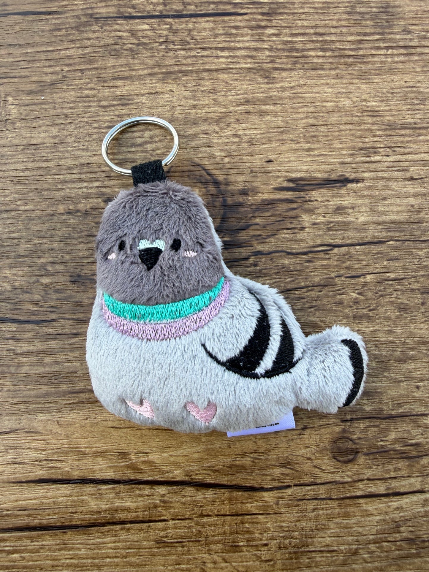 The Christmas Lady Pigeon Keychain