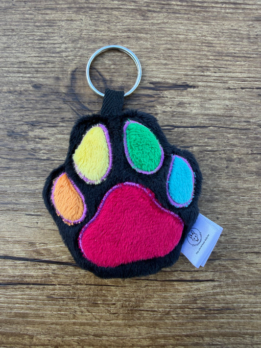 The Christmas Lady Paw Keychain