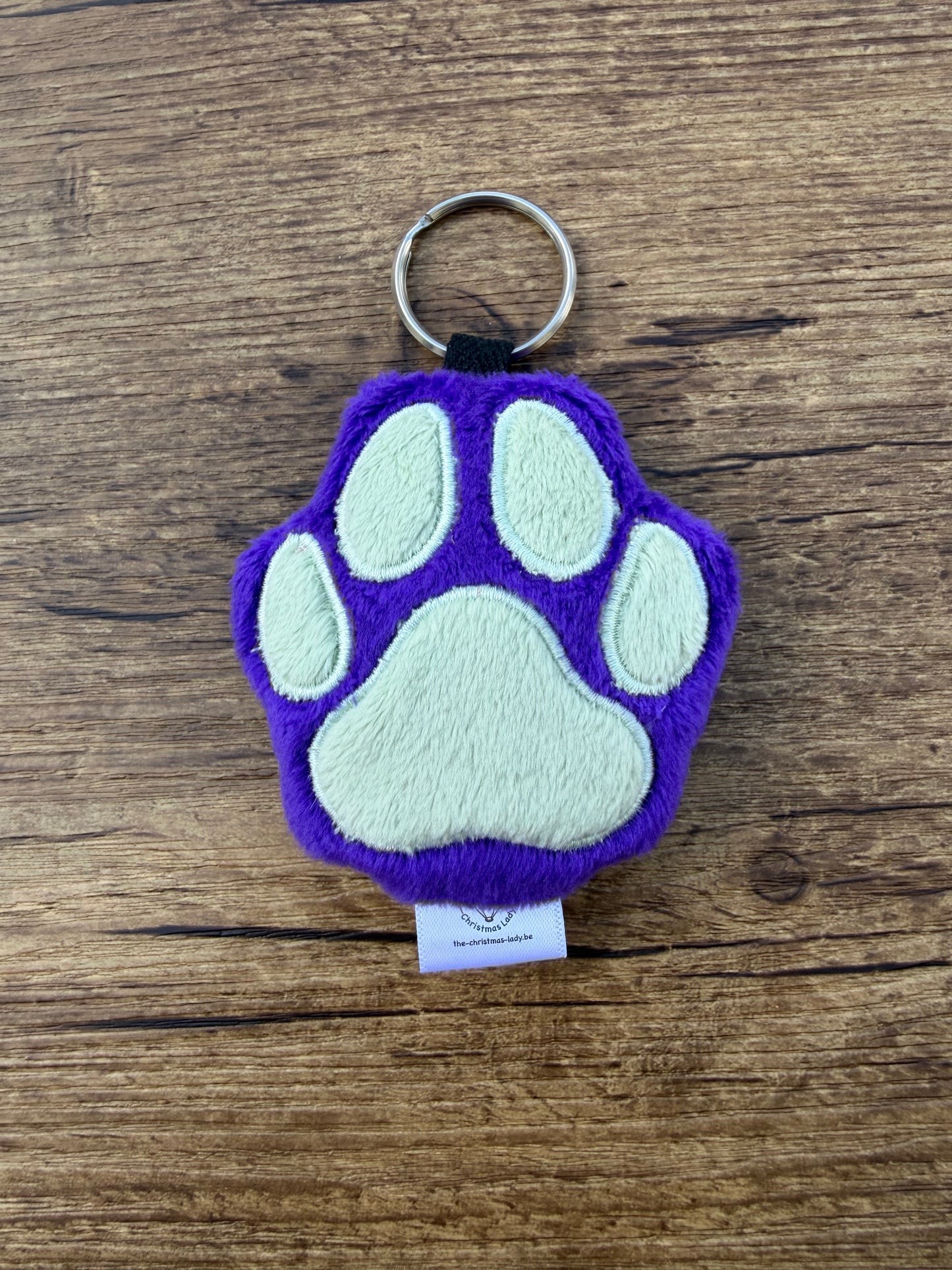 The Christmas Lady Paw Keychain