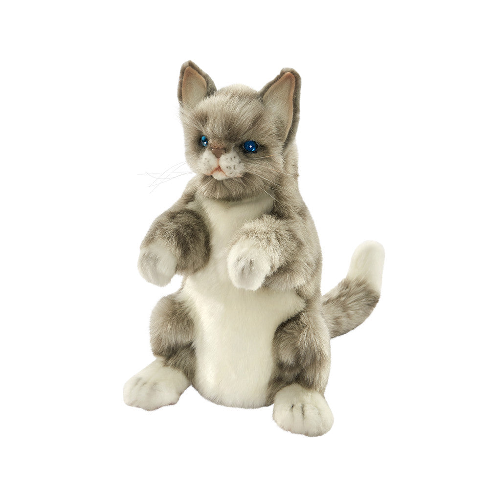 Hansa Creation Grey & White Cat Puppet