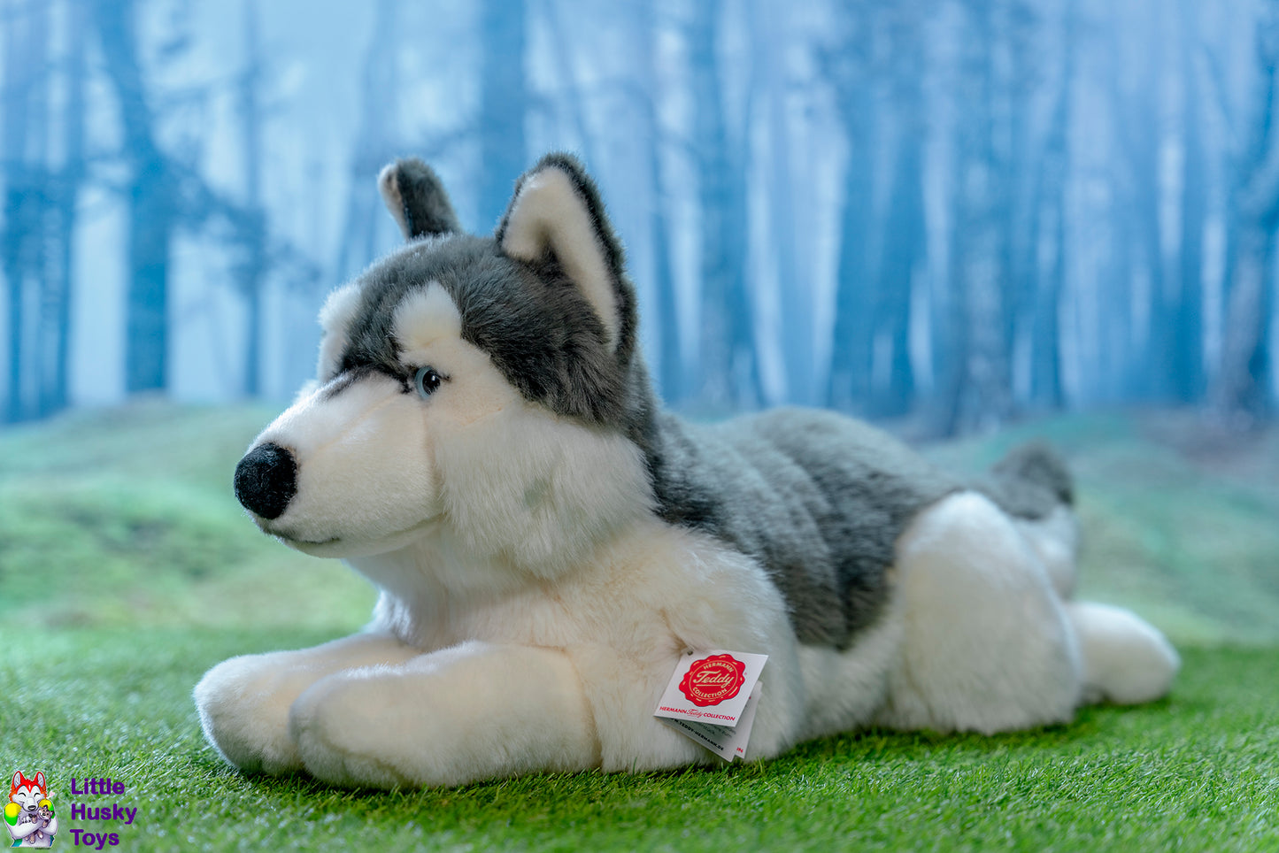 Hermann Teddy Husky Lying 60cm