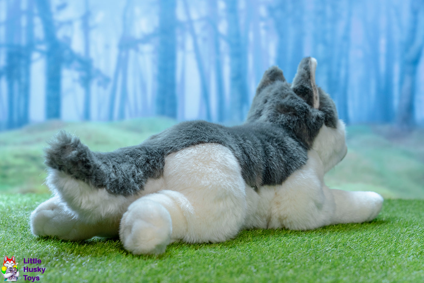 Hermann Teddy Husky Lying 60cm