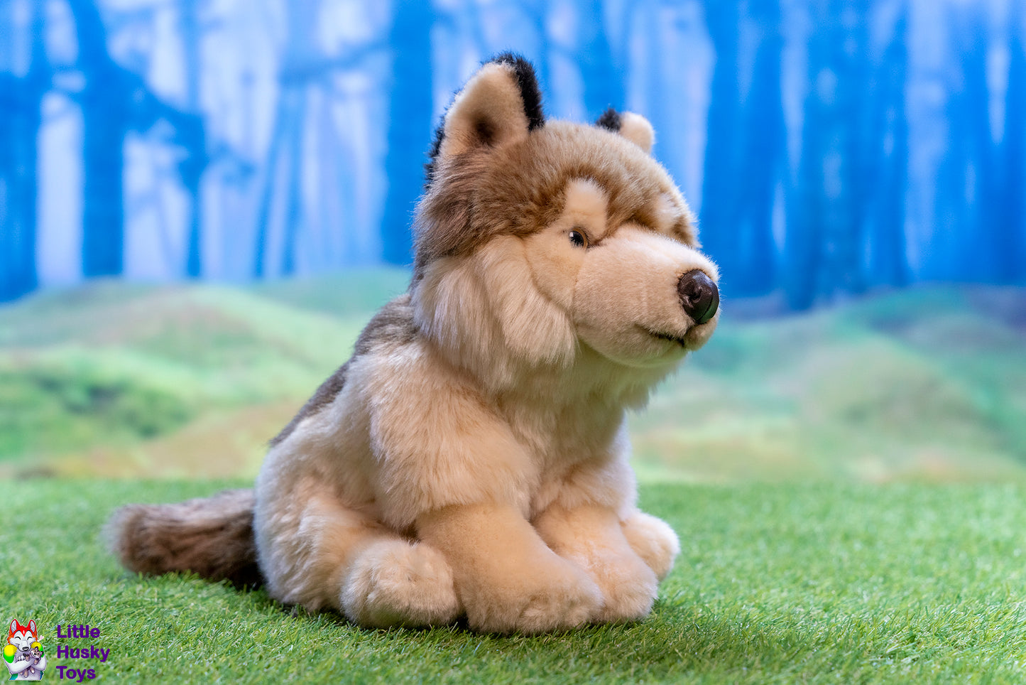 Teddy Hermann Sitting Wolf