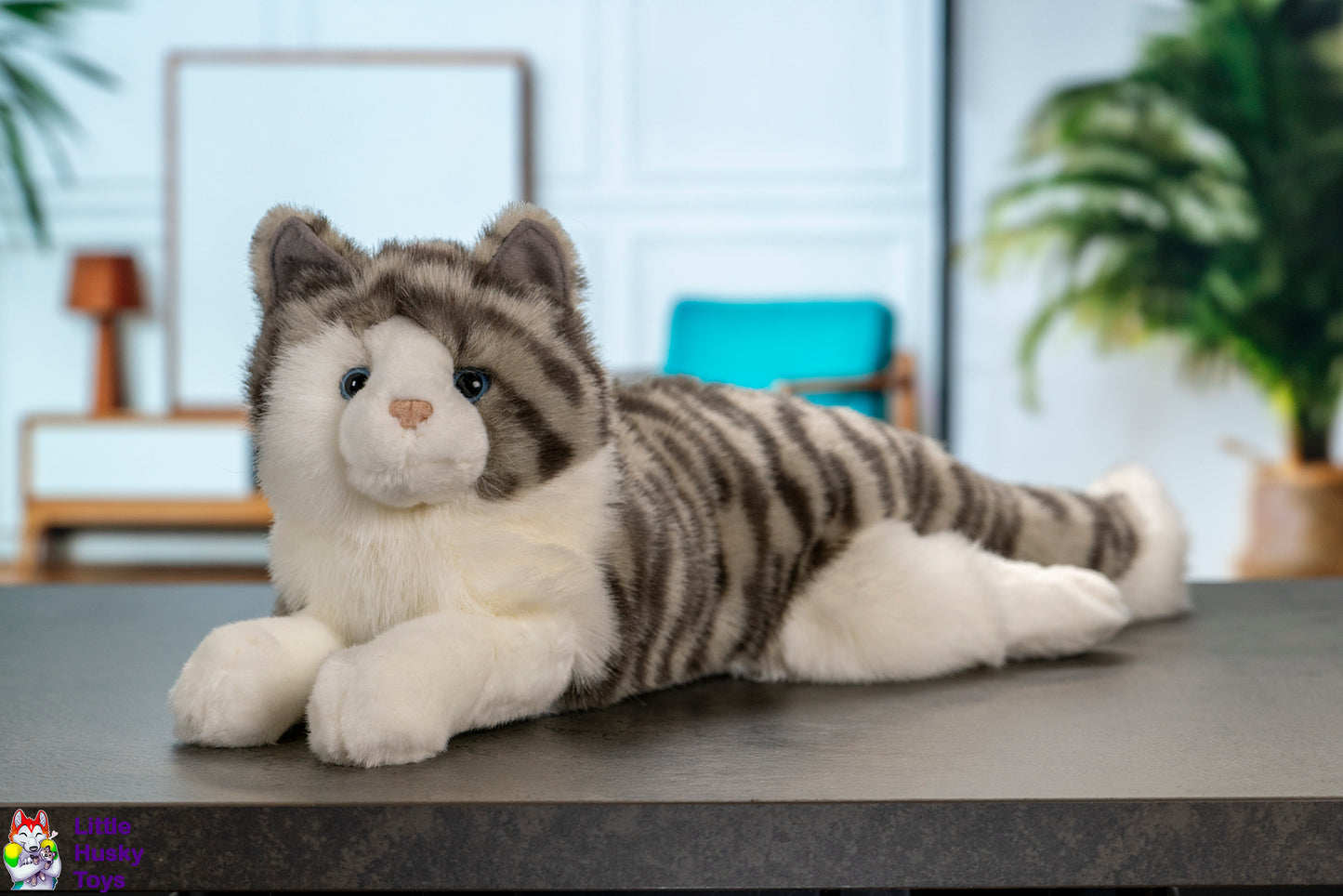 Douglas Cuddle Toys Smokey Gray Cat